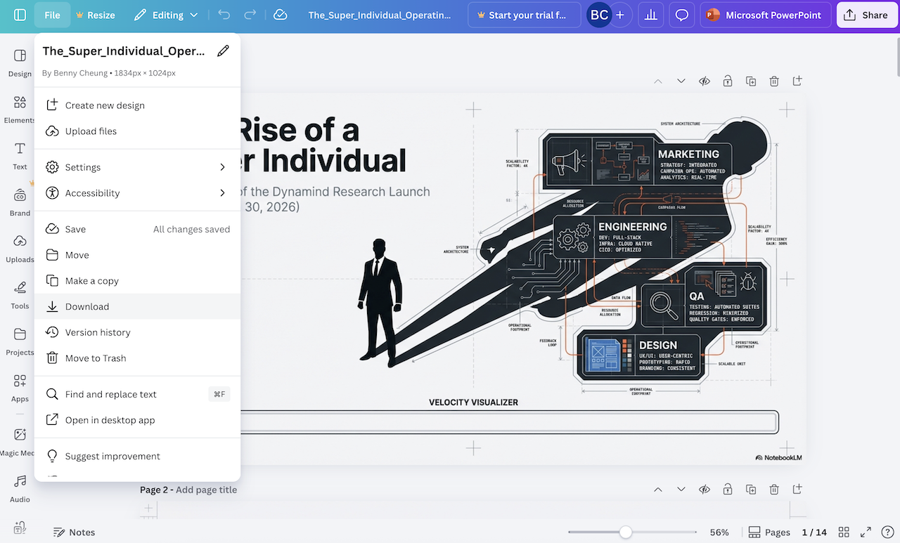 Canva download options
