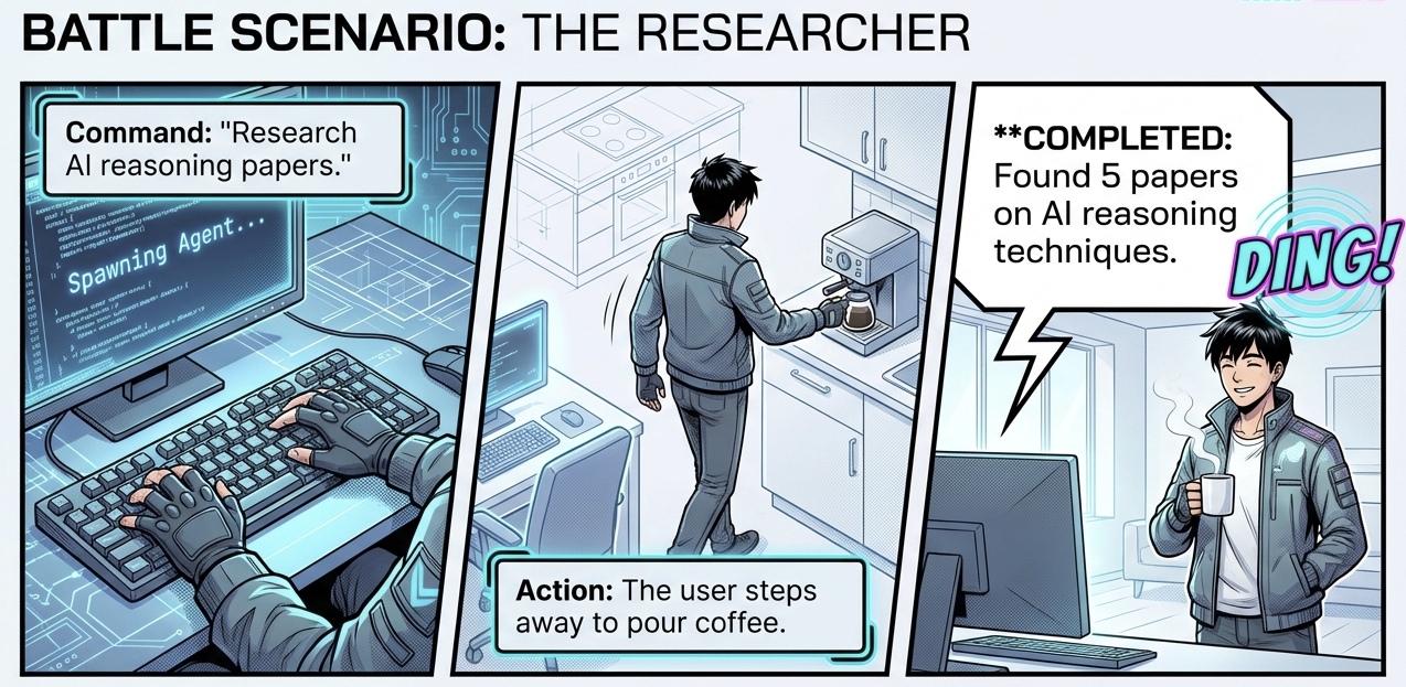 Battle Scenario: The Researcher